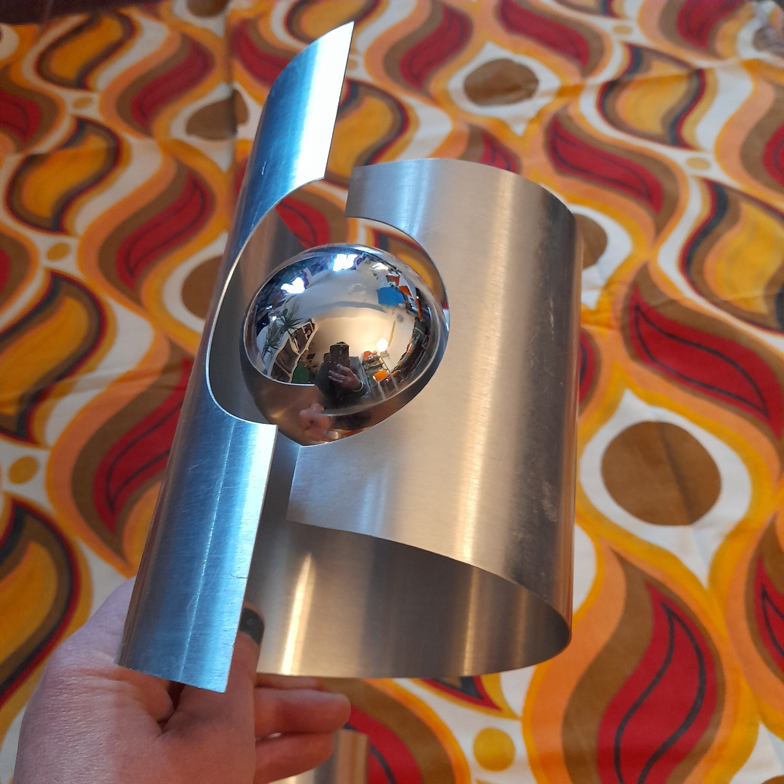 2 wall lamps space age 70s