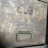 Metal and wood drawer unit