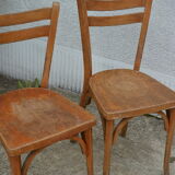 Pair of Baumann bistro chairs