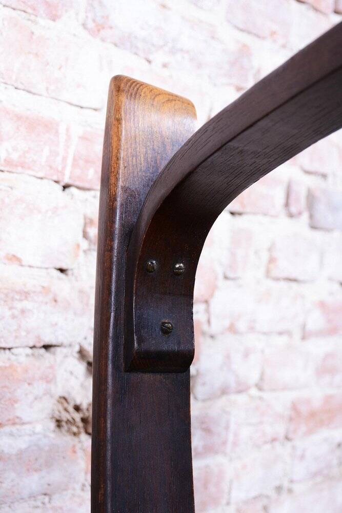 Czech Art Deco Oak Armchairs attributed to Jan Vaněk, 1940s, Set of 2