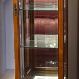 Cherry wood display cabinet