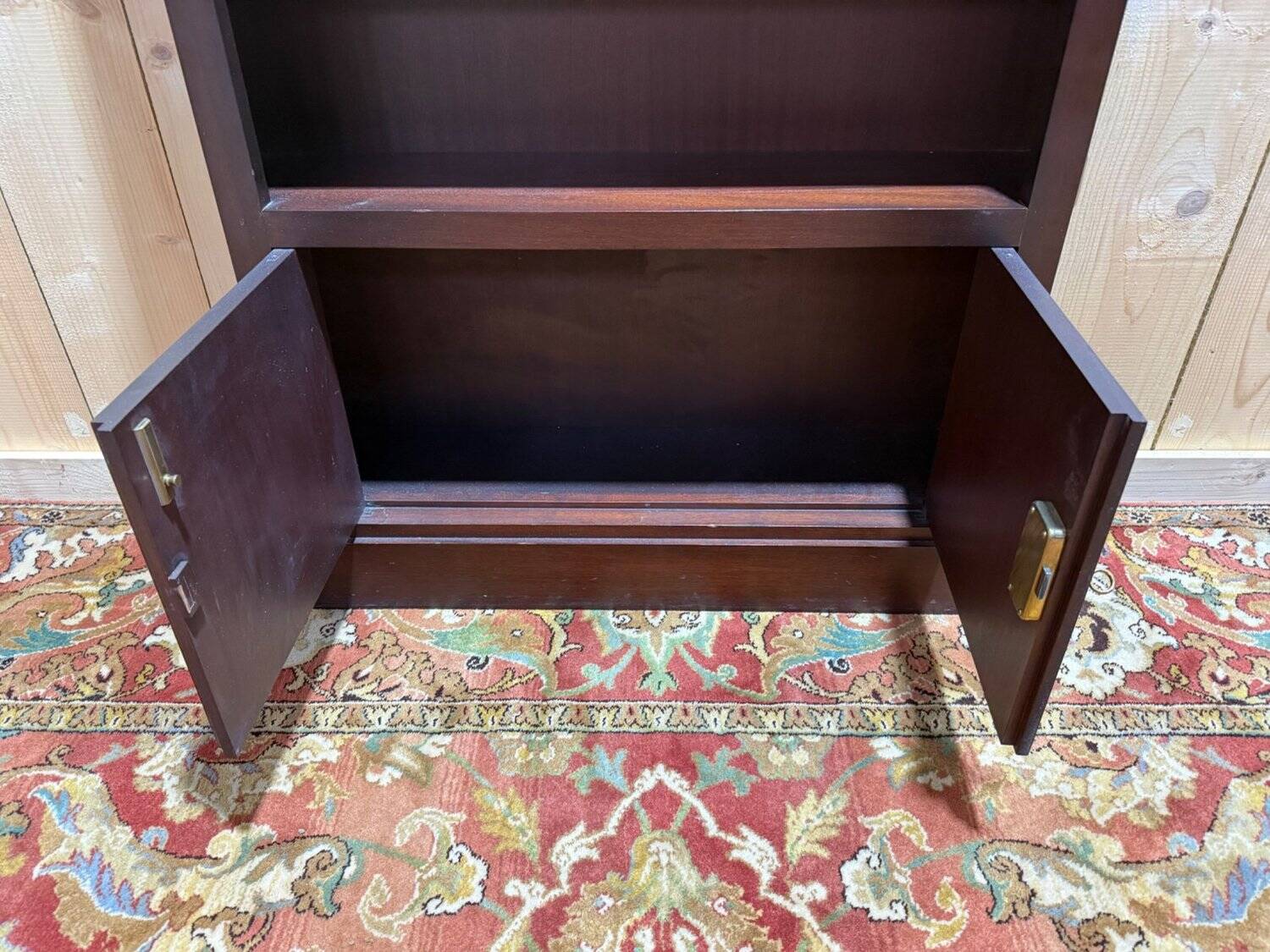 Low library - Bibus - Mahogany console with marble top