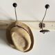 ANTIQUE SCHOOL COAT RACK White Wood
