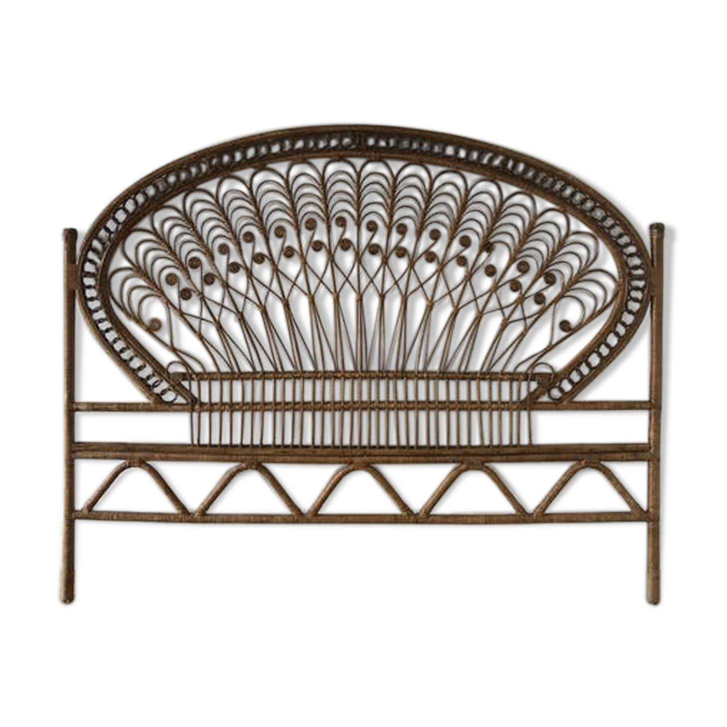 Rattan bedhead