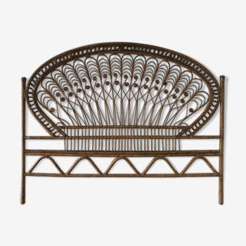 Rattan bedhead