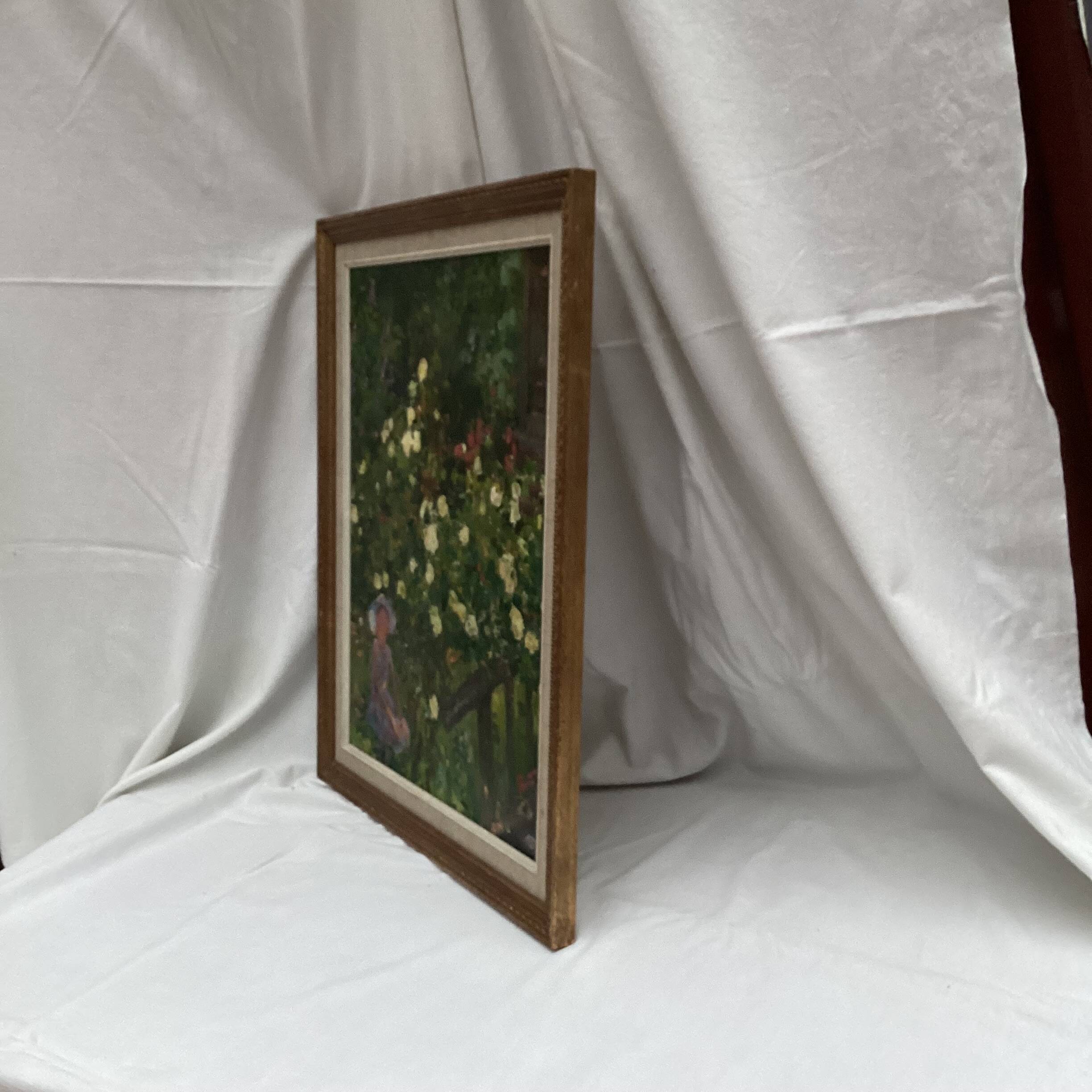Old painting circa 1963 signed Oil on cardboard dimension: height -58cm-width -48cm-