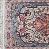 Iranian silk carpet handmade 76x131cm
