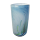Contemporary cylindrical vase in signed glass paste