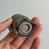 Small vintage metal egg cup