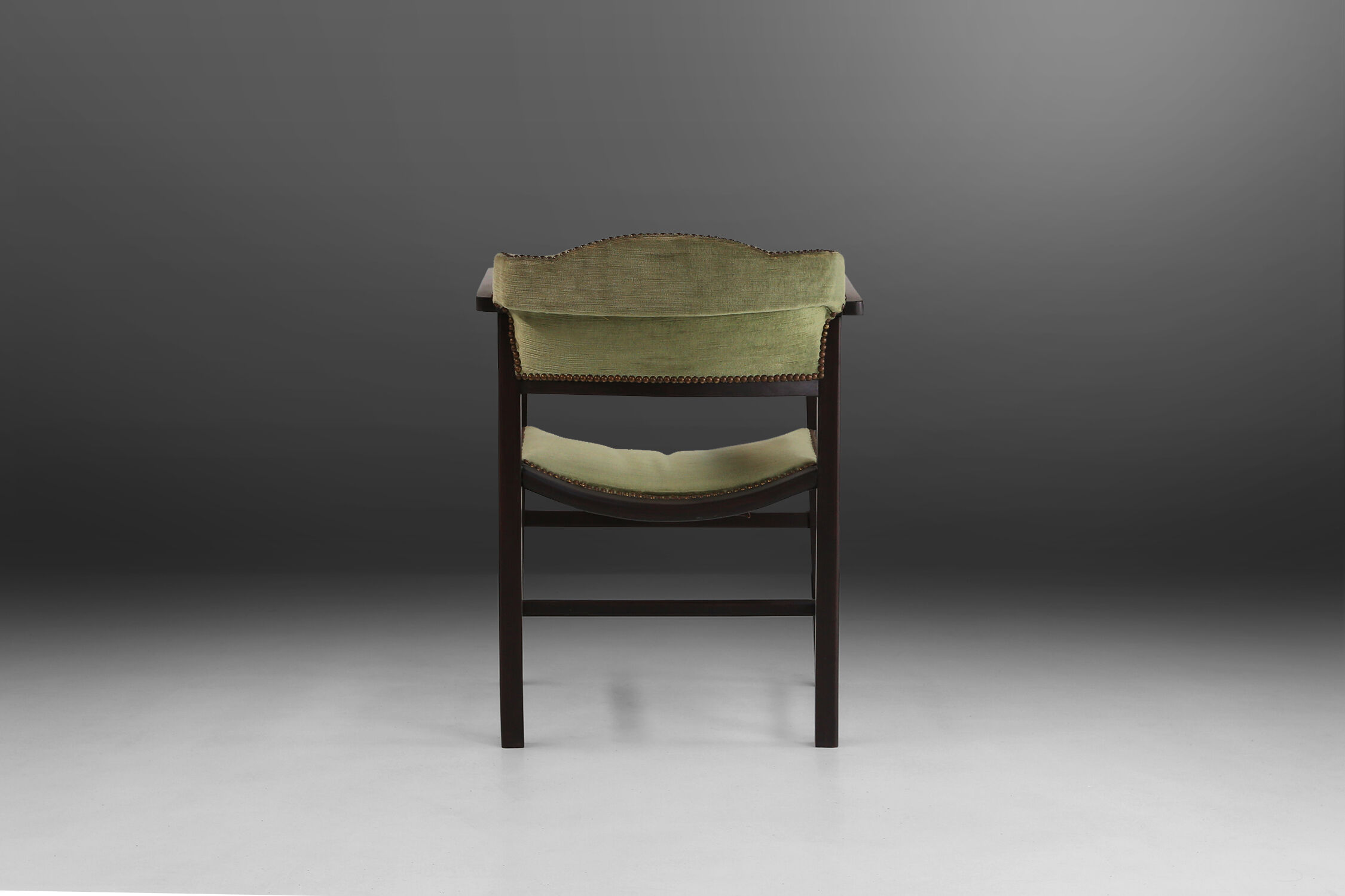 Art deco armchair in black and green ca.1930
