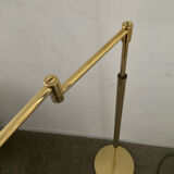 Brass reading floor lamp from the 1970s