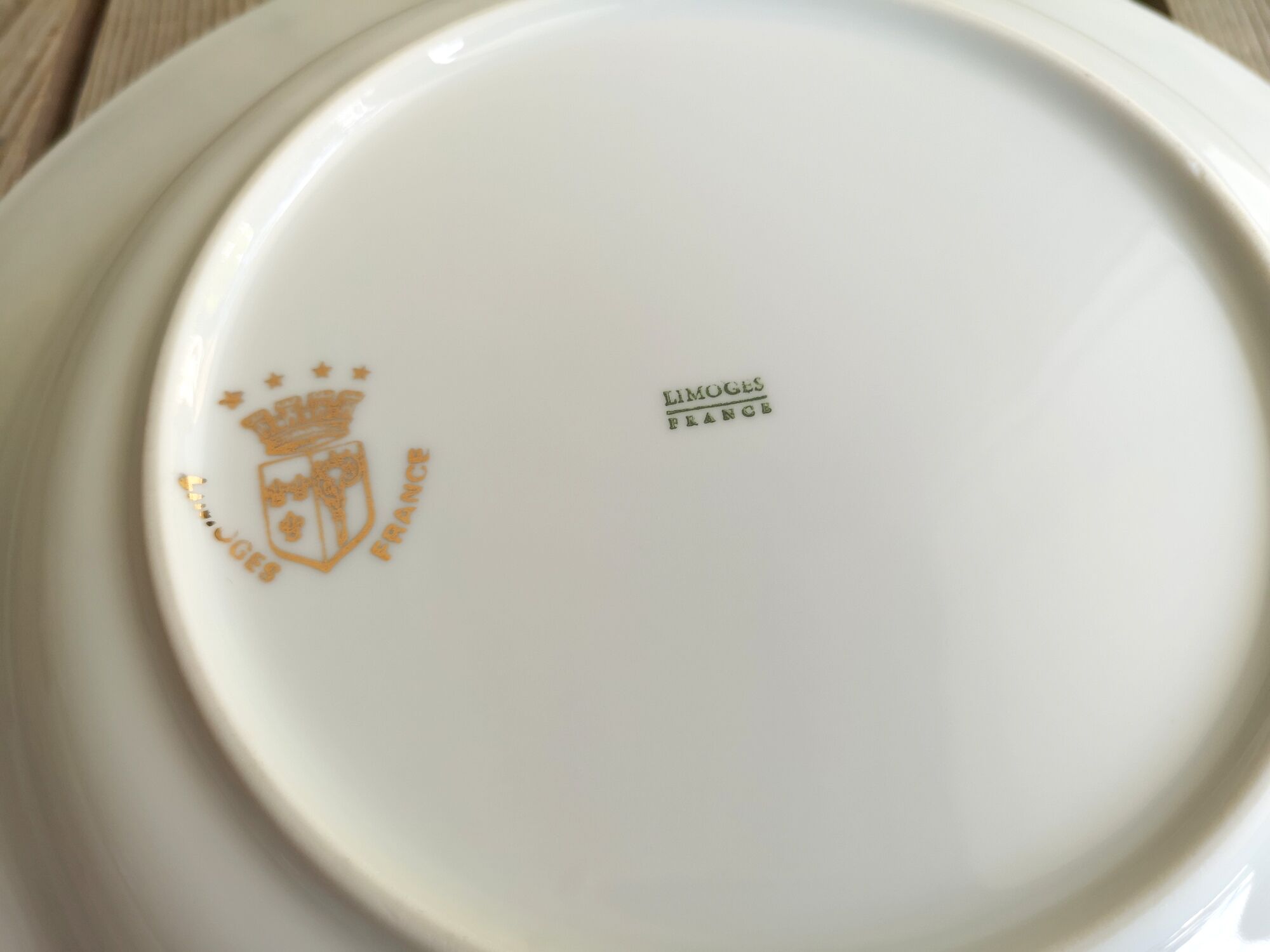 Porcelain service dish by Limoges france nenuphar rose decoration