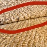 Old rattan chaise longue 20th century