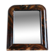 Antique small Louis-Philippe mercury mirror, vintage barber's mirror.