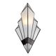 Tiffany wall lamp 23x13x43 cm white glass wall light