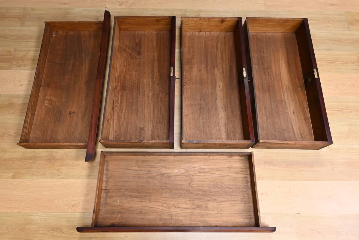 Mahogany chest of drawers, Louis-Philippe style – Late 19th century