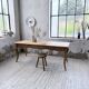 Farm table cherry wood with curved legs, 19th century.