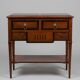 Antique console with marble top – hidden drawers – around 1900