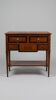 Antique console with marble top – hidden drawers – around 1900