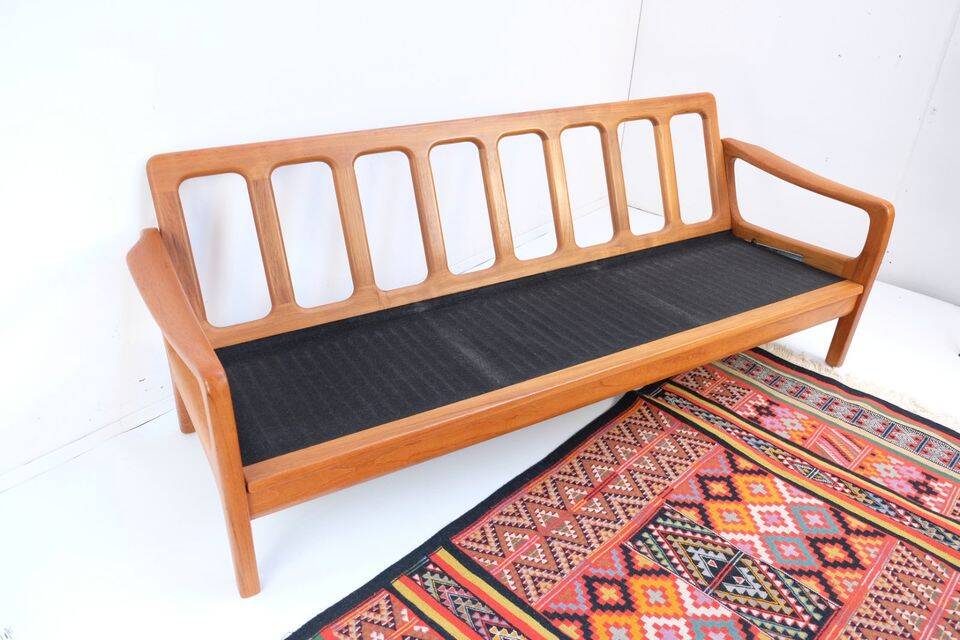 Kristensen teak sofa bed, 60s/70s style, Danish style.