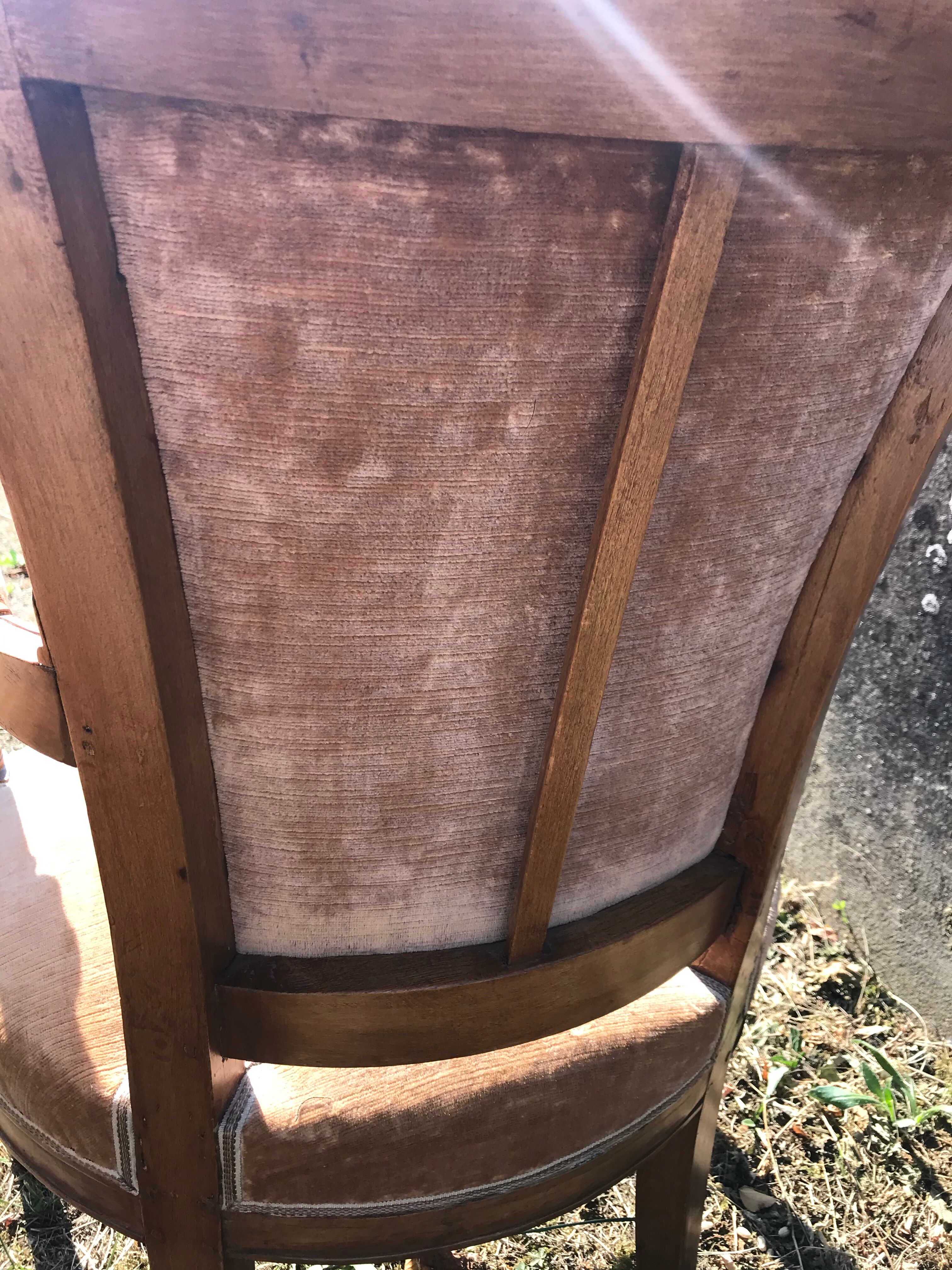 Empire era armchair pair