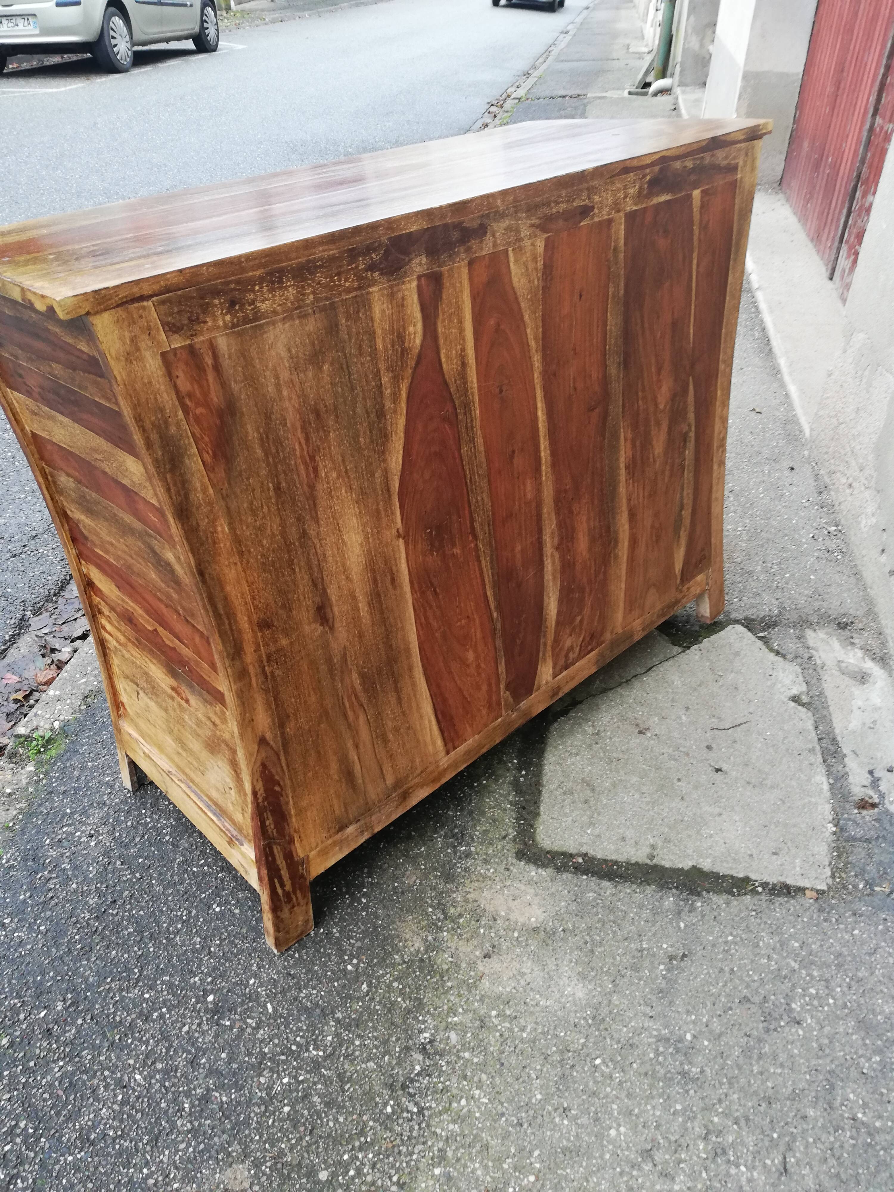 Vintage exotic wood sideboard