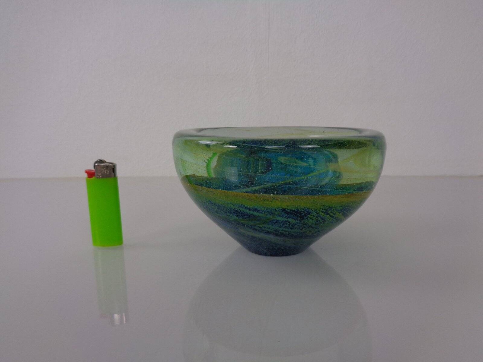 Maltese glass ashtray from Mdina, 1960s