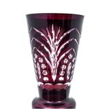 Vase en cristal marron, Pologne, années 1970
