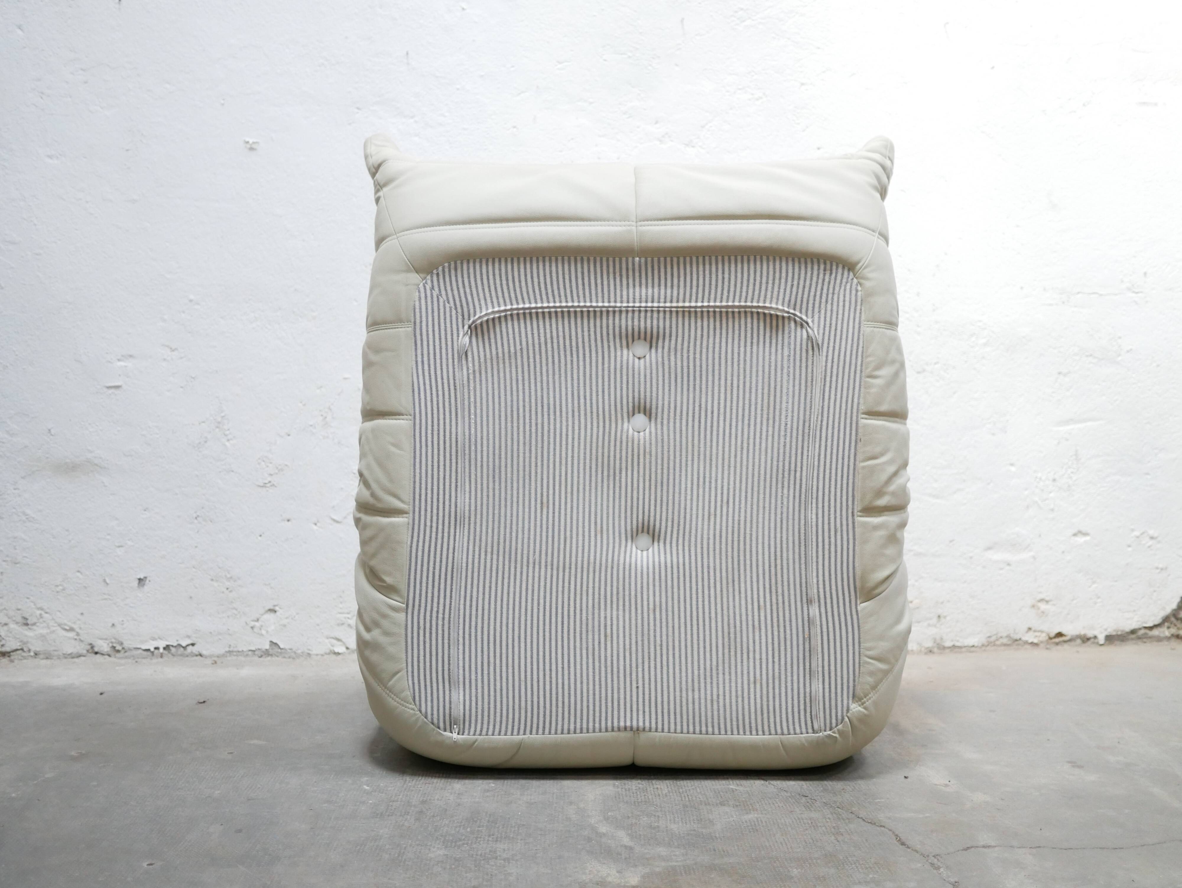 Togo leather chair by Michel Ducaroy for Ligne Roset
