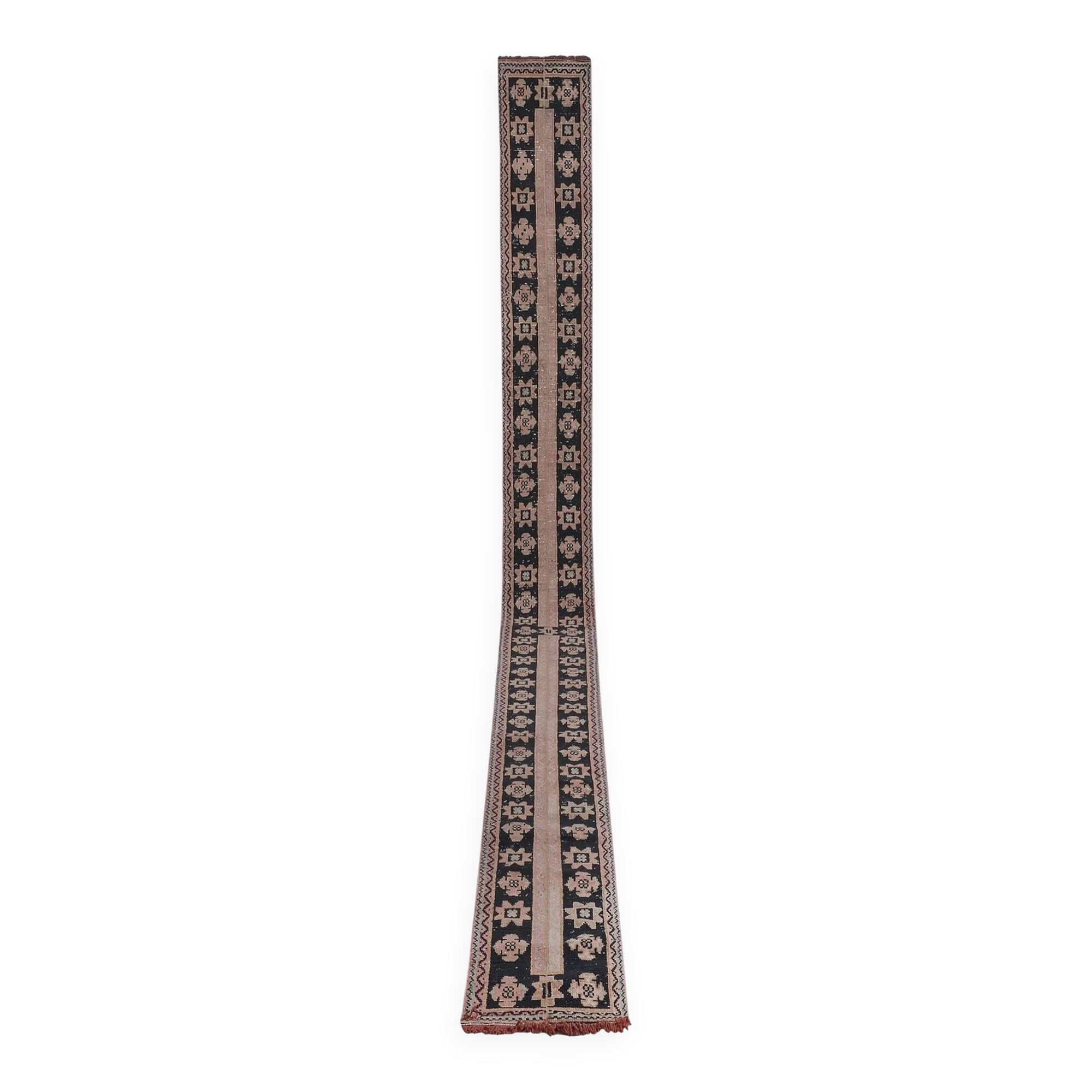 Vintage Turkish hallway rug 51x681 cm