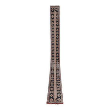 Tapis de couloir turc vintage 51x681 cm