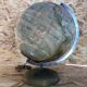 Old terrestrial globe world map perrina paris glass vintage metal foot