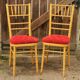 Chaises "façon bambou"