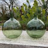 Lot de 2 dames-jeanne anciennes 2L