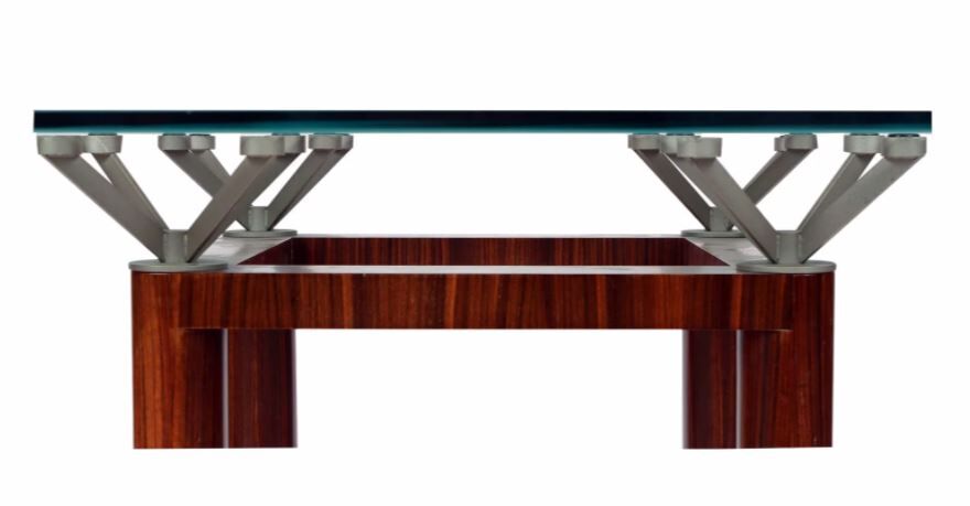 Glass round meeting table