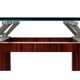 Glass round meeting table