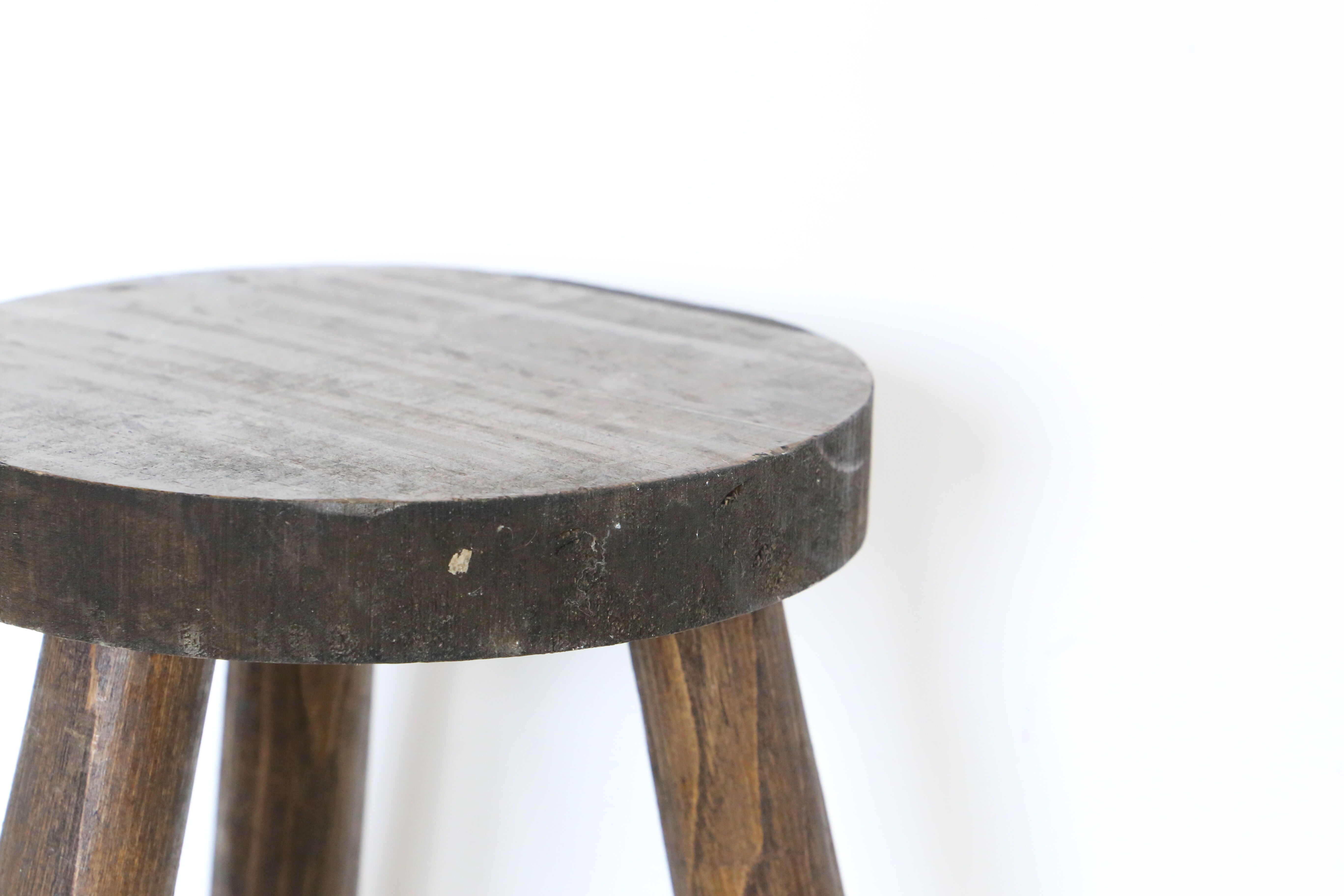 Farm tripod stool, rustic, vintage