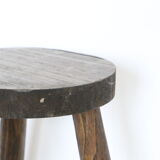 Farm tripod stool, rustic, vintage