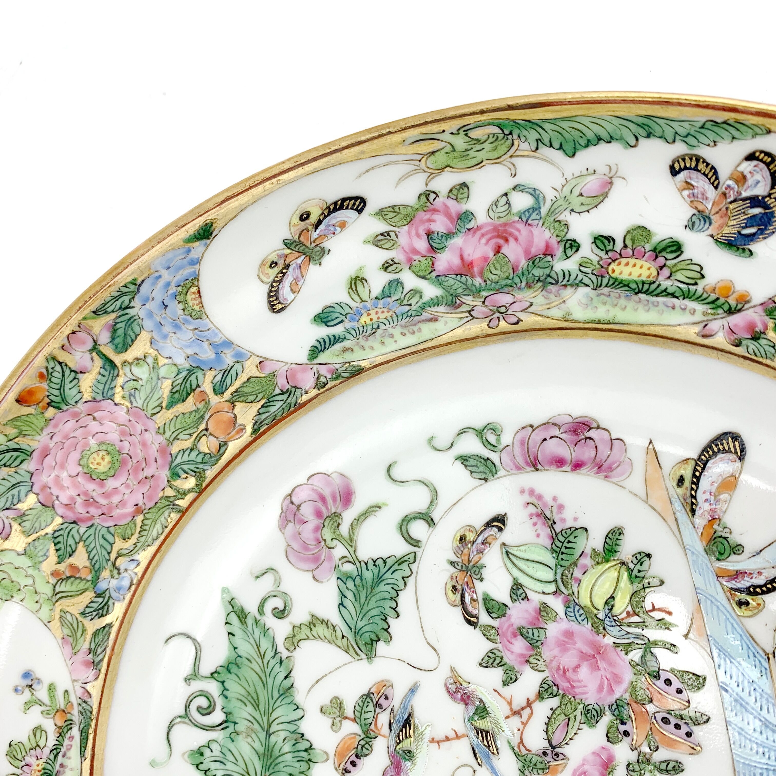 Chinese porcelain plate Canton Pink family XIX