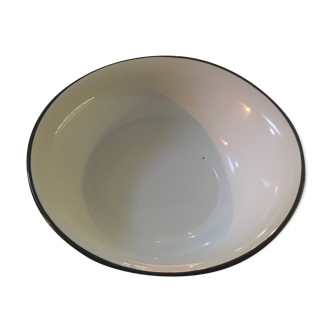 Light blue enamelled sheet metal basin