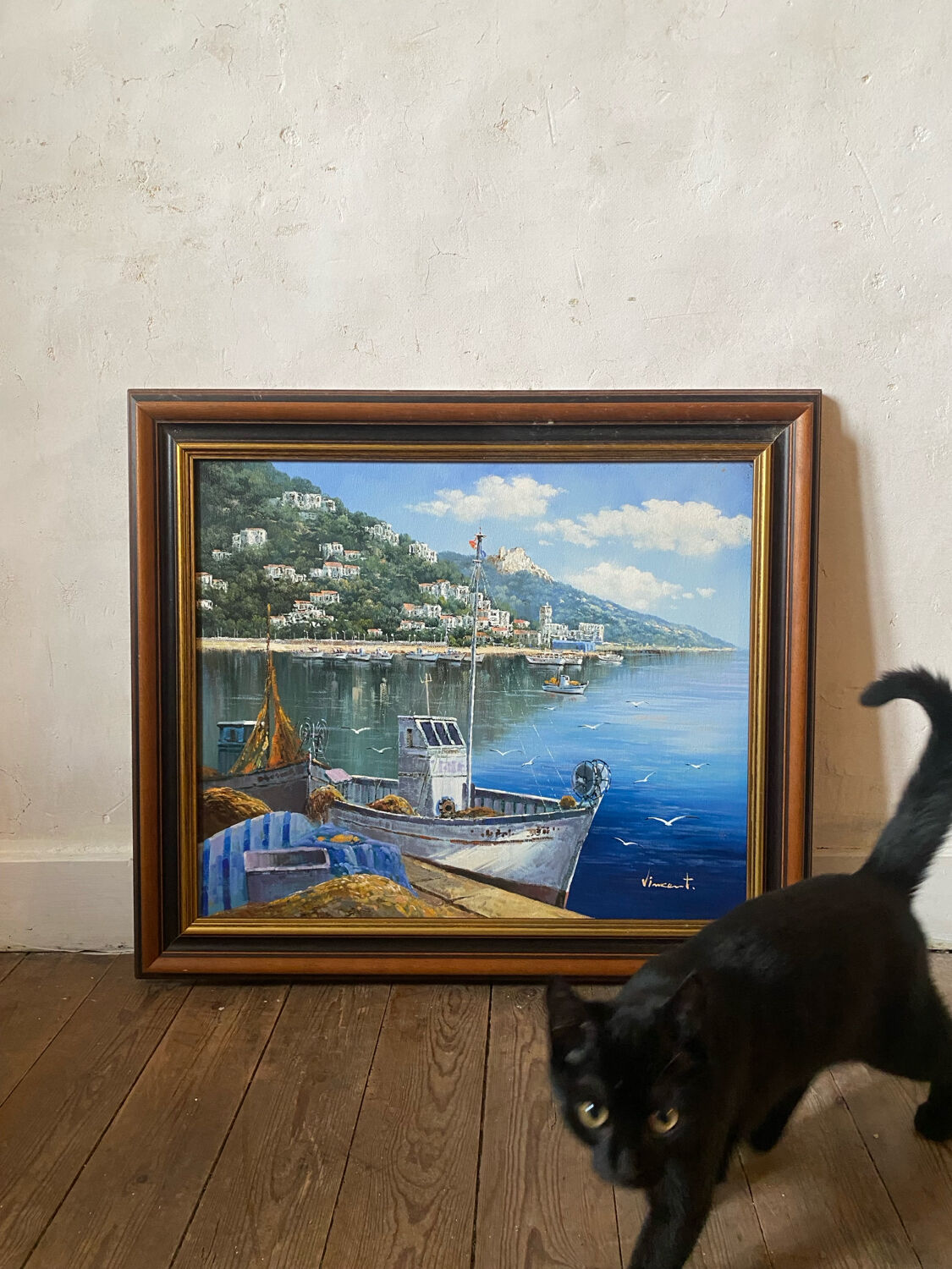 Painting of a boat by Vincent