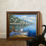 Painting of a boat by Vincent