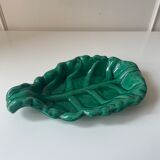 Vallauris ceramic leaf dish
