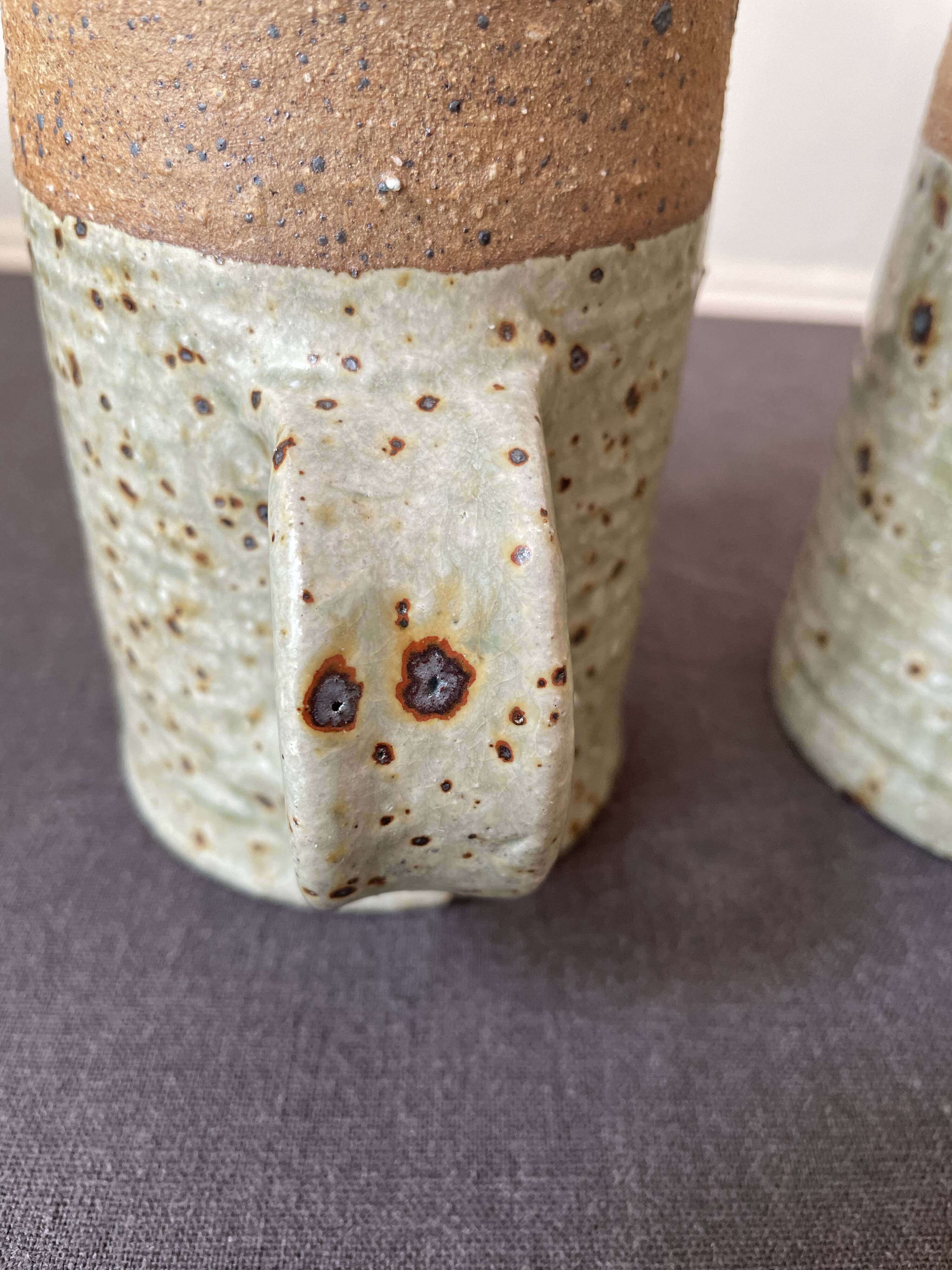 Pyrite stoneware mugs