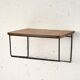 Swedish metal and teak hanging bedside table