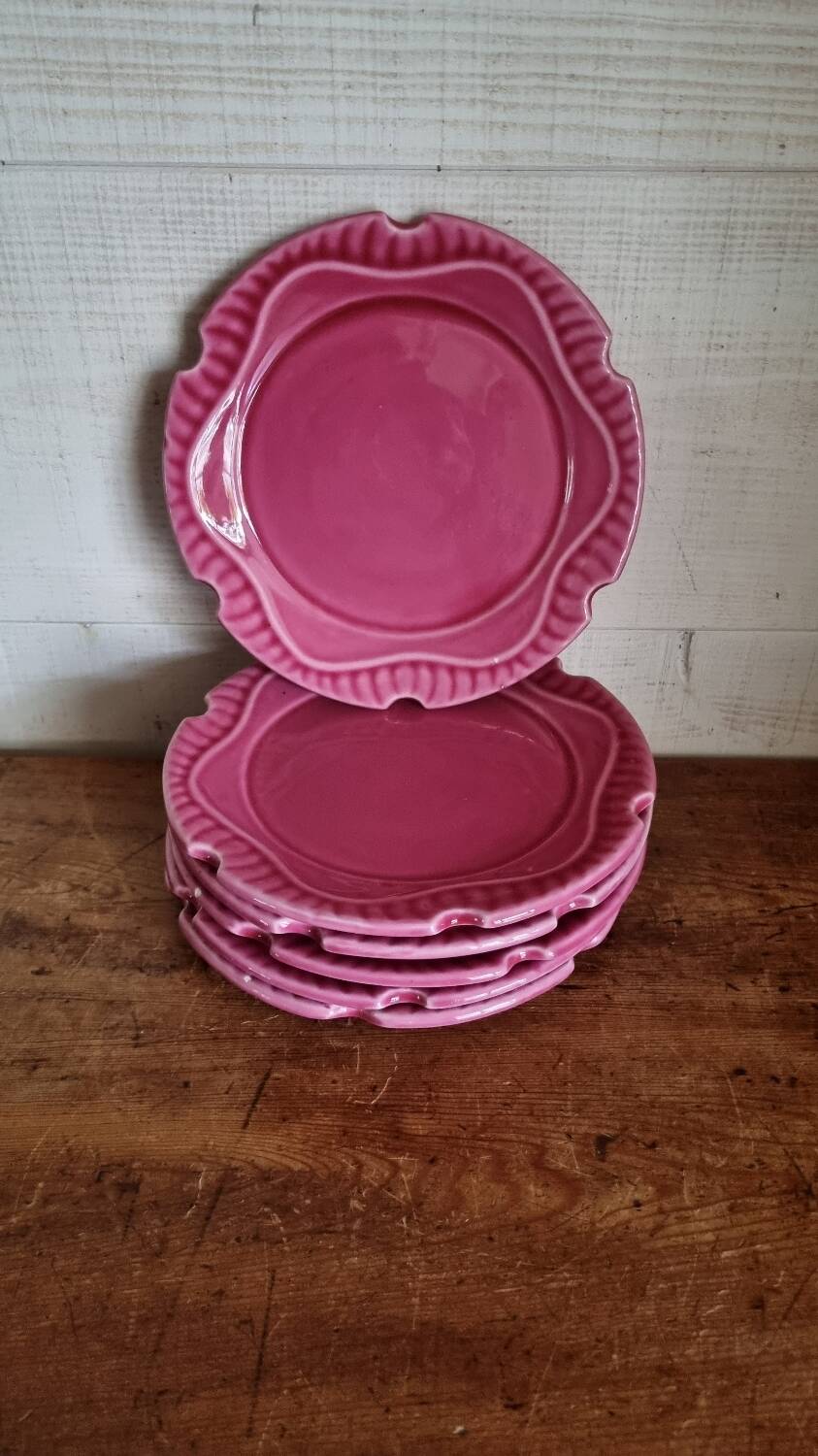 6 assiettes dessert vintage Georges Vallauris