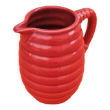 1950s pitcher / spiral broc glazed ceramic