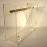 Plexiglass and metal dore magazine holders