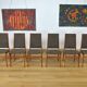 Set of 6 Danish Chairs by Schionning & Elgaard for Randers 1960