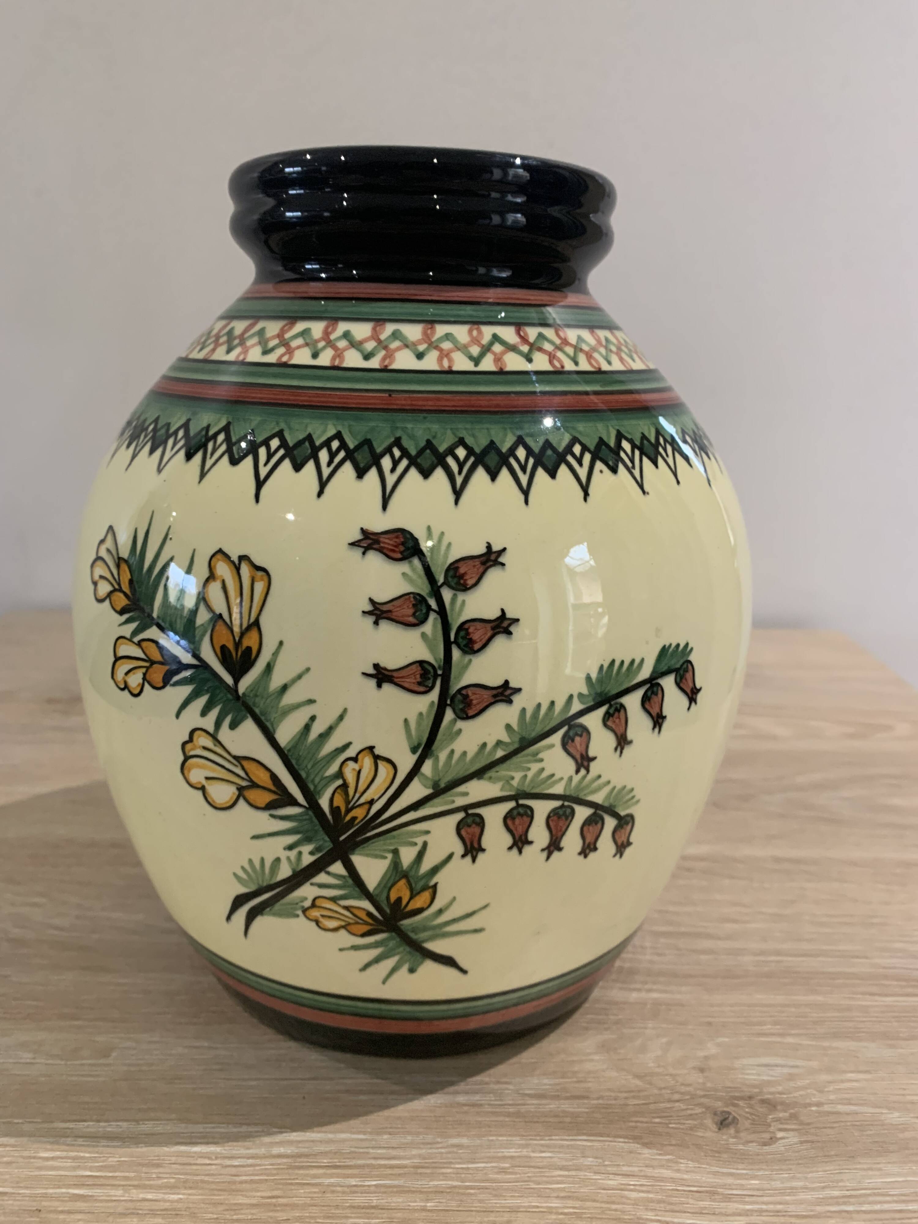 Henriot Quimper vase